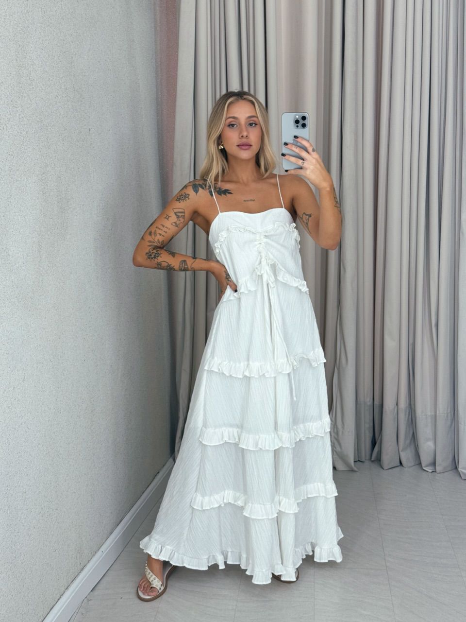 VESTIDO TRANCOSO CF BOHO Branco