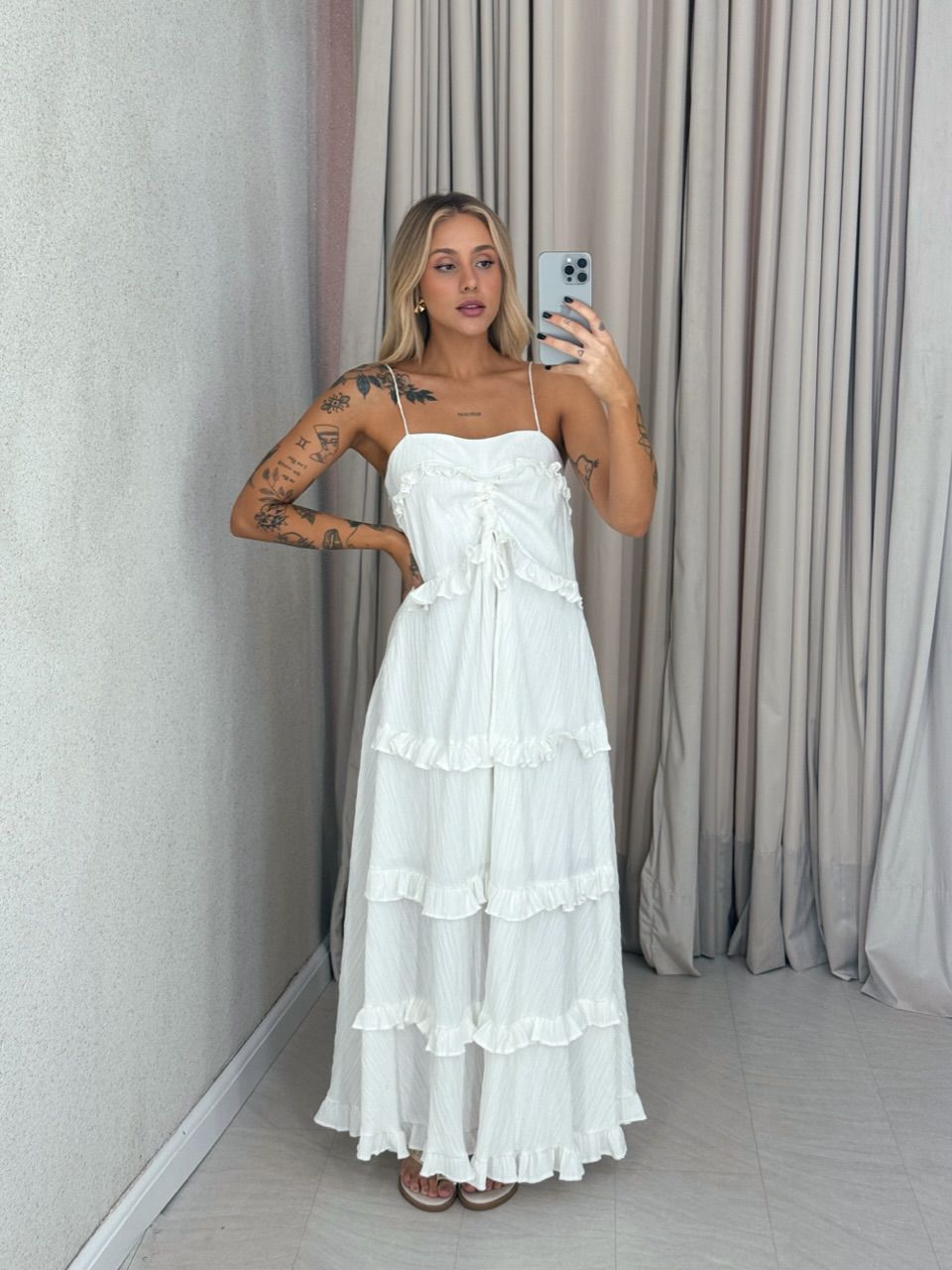 VESTIDO TRANCOSO CF BOHO Branco