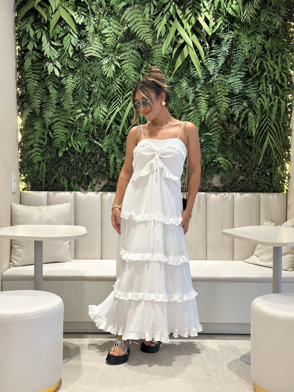 VESTIDO TRANCOSO CF BOHO Branco - 0061330098 - CAROLLA FERRARO