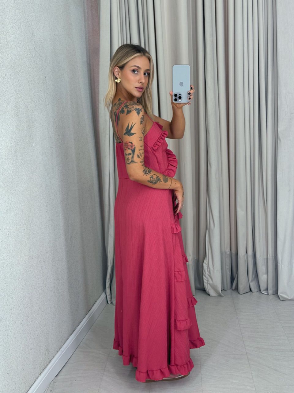 VESTIDO TRANCOSO CF BOHO Goiaba