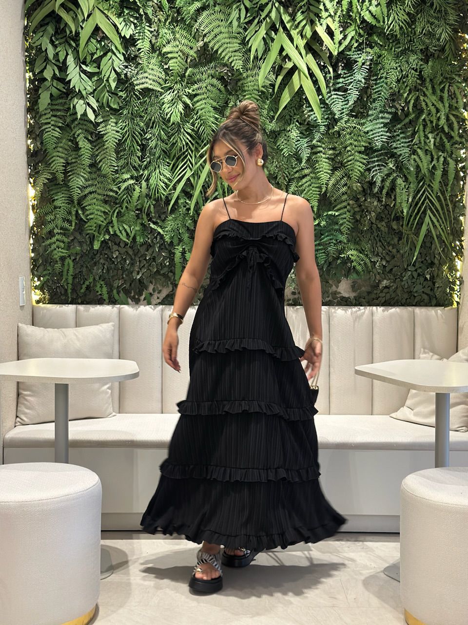 VESTIDO TRANCOSO CF BOHO preto - 0061330032 - CAROLLA FERRARO