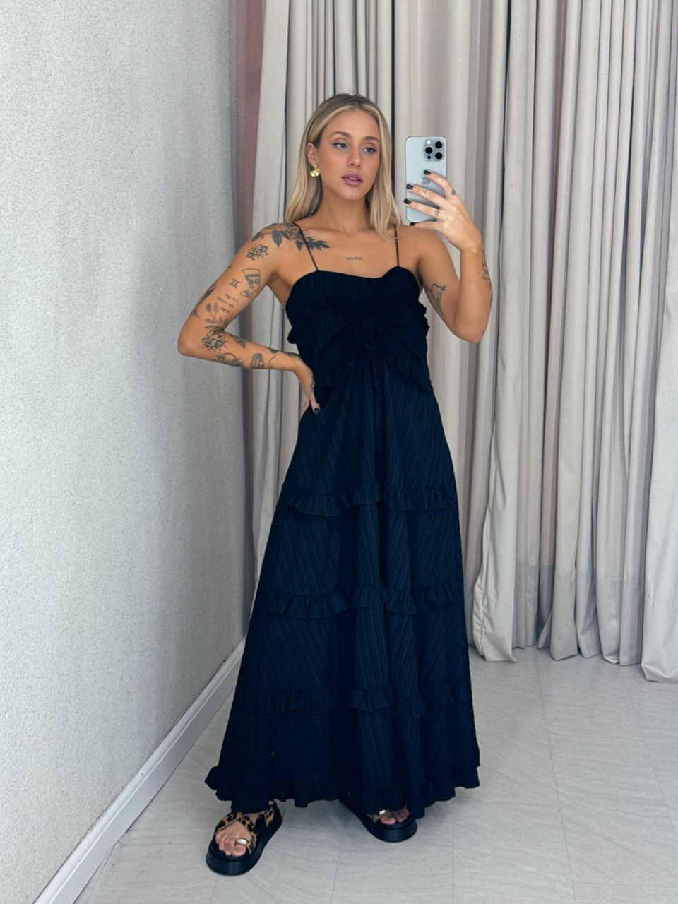 VESTIDO TRANCOSO CF BOHO preto