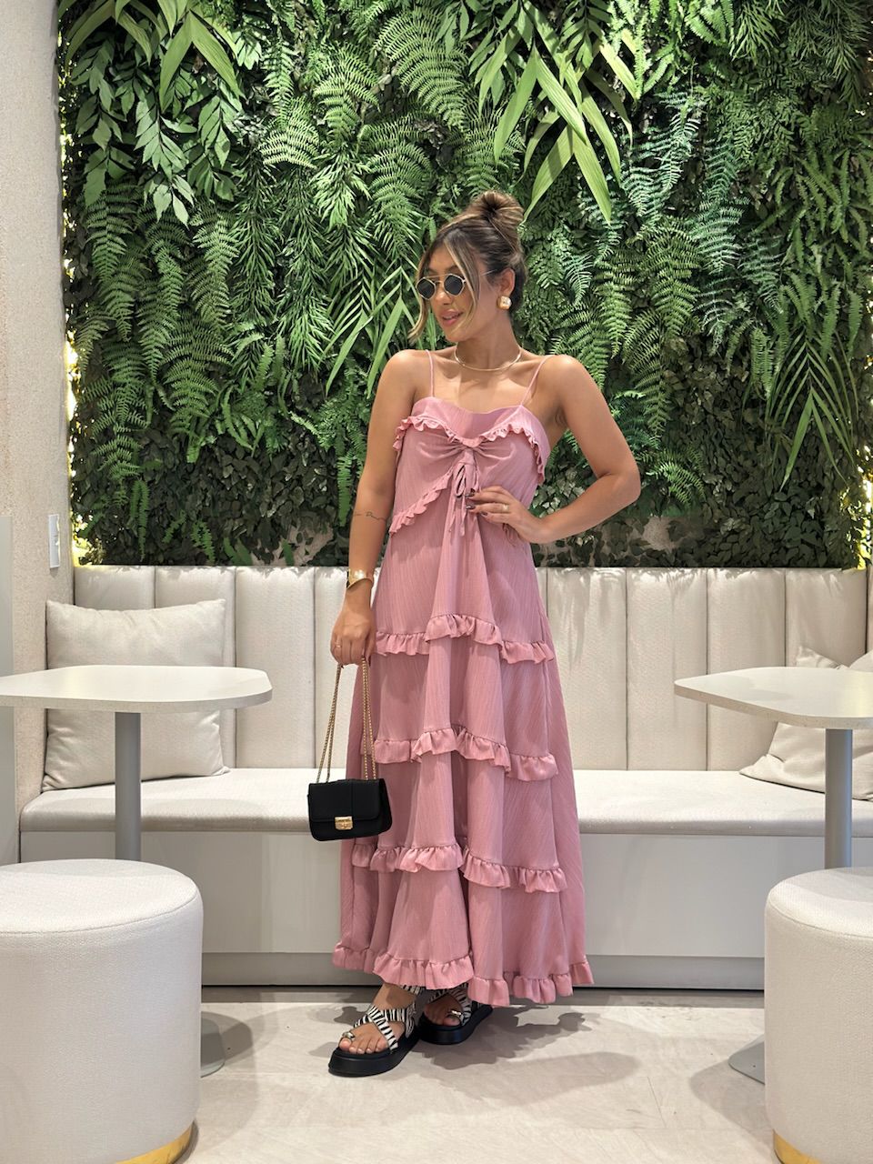 VESTIDO TRANCOSO CF BOHO Rosa - 0061330031 - CAROLLA FERRARO
