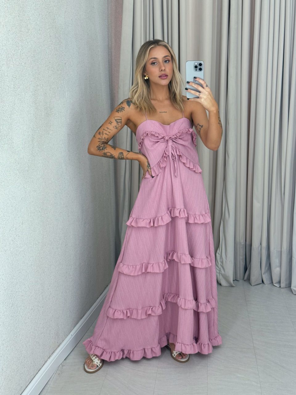 VESTIDO TRANCOSO CF BOHO Rosa