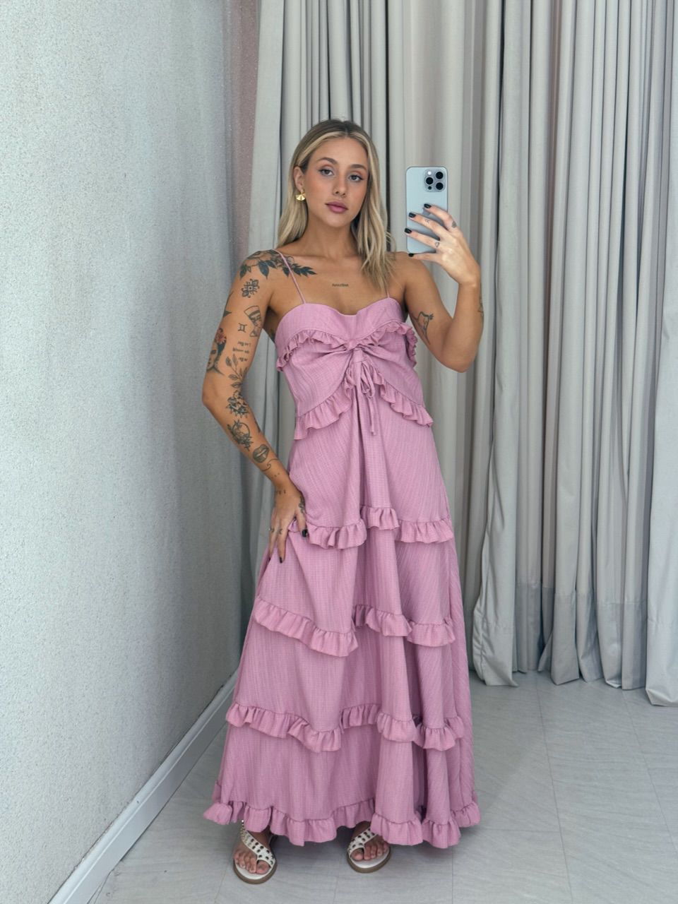VESTIDO TRANCOSO CF BOHO Rosa