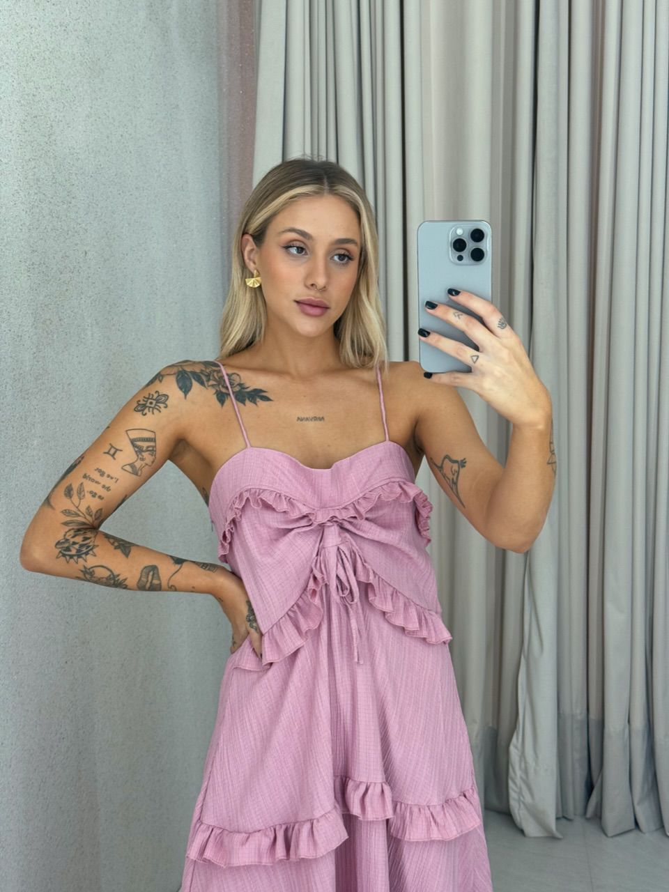 VESTIDO TRANCOSO CF BOHO Rosa
