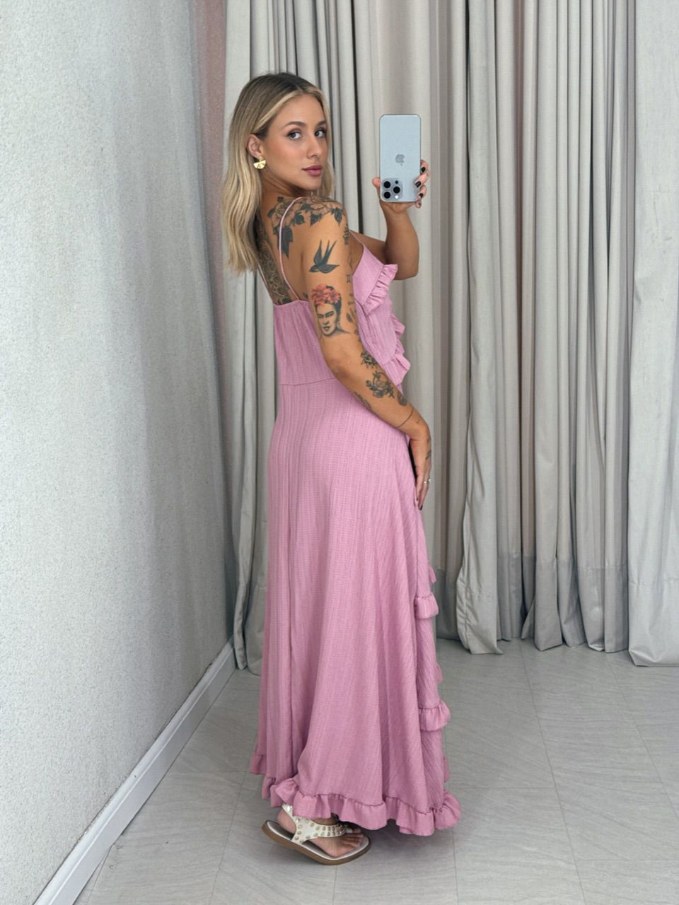 VESTIDO TRANCOSO CF BOHO Rosa