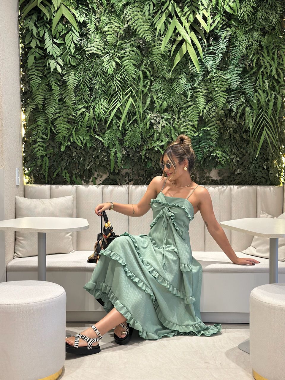 VESTIDO TRANCOSO CF BOHO verde