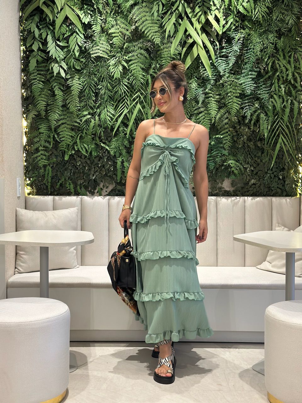 VESTIDO TRANCOSO CF BOHO verde