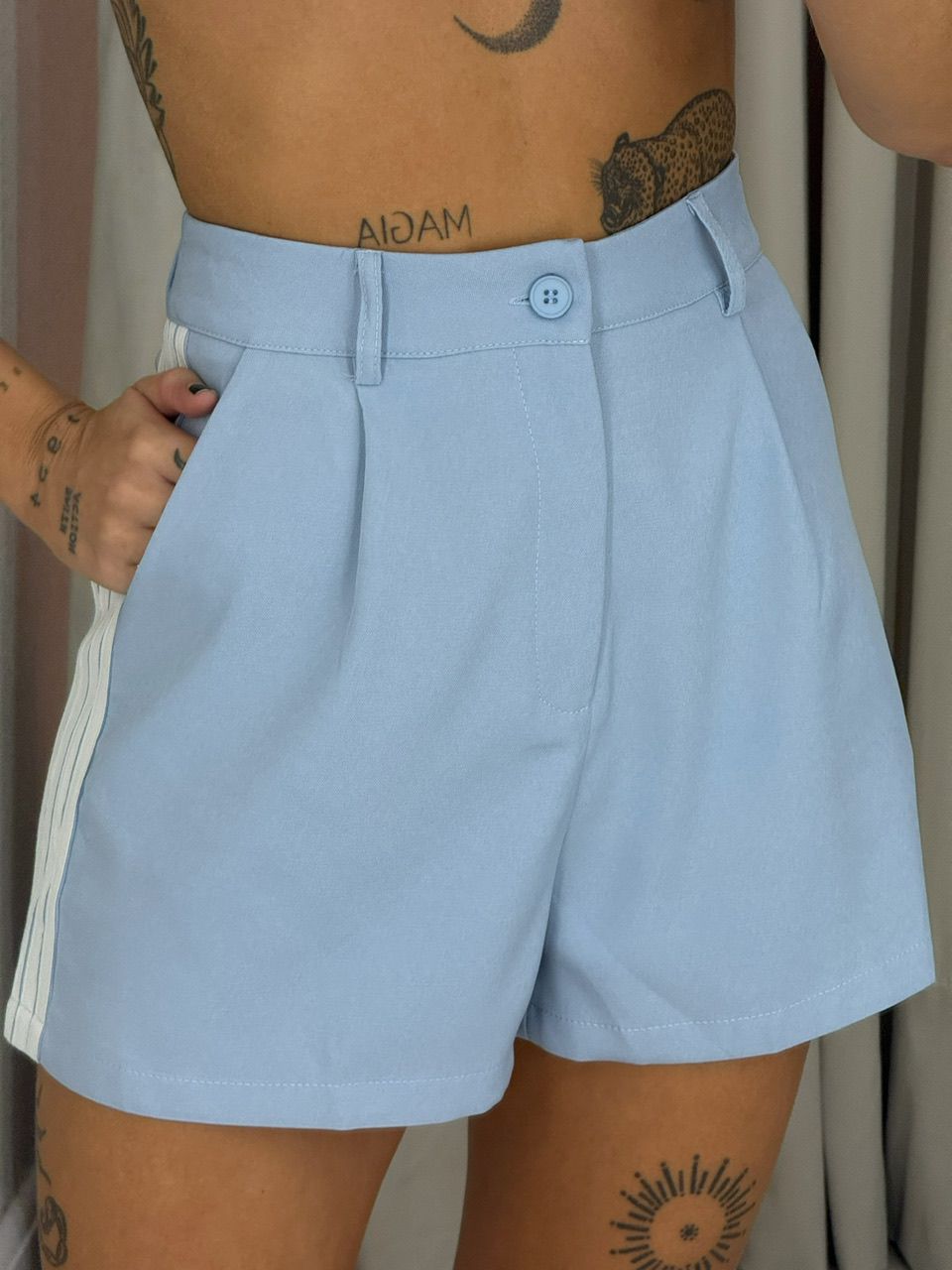CONJUNTO MARCIA LISTRAS AZUL