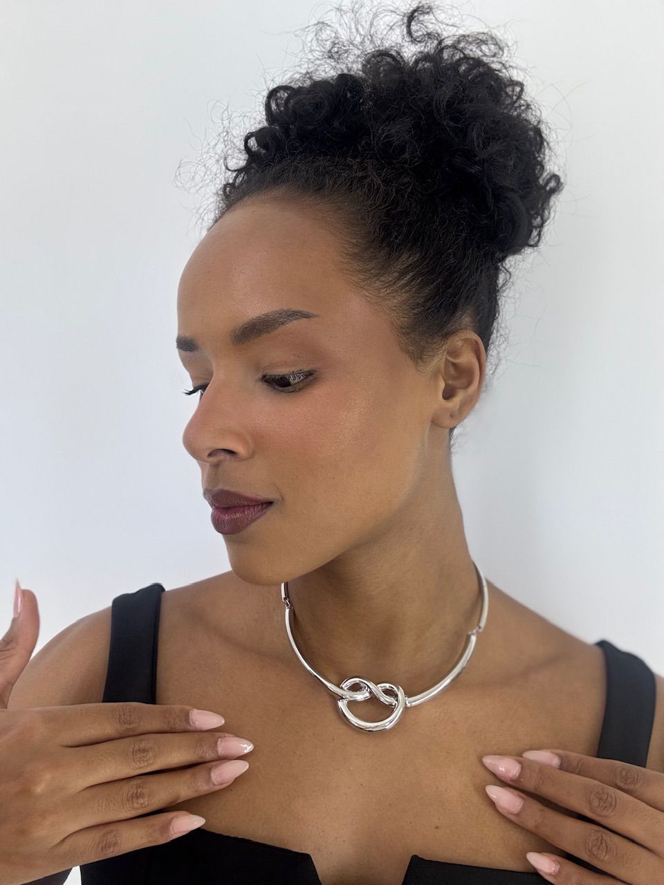 CHOKER ISABEL NÓ PRATA - 0063480159 - CAROLLA FERRARO