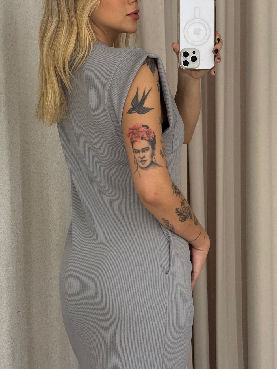 VESTIDO VERA MUSCLE CINZA