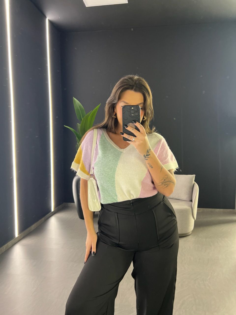 CALÇA CAROLINA CF ZÍPER PRETO