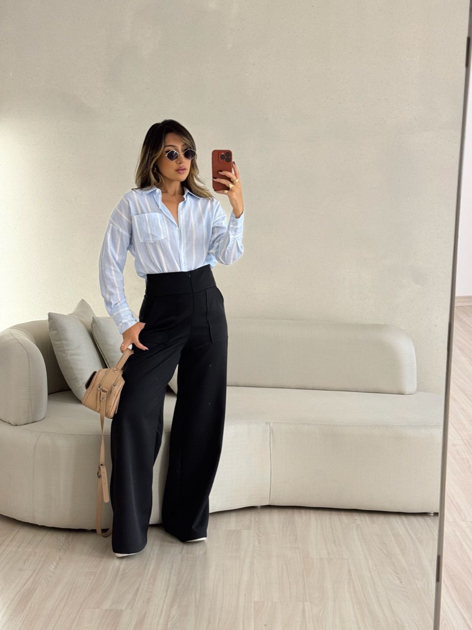 CALÇA CAROLINA CF ZÍPER PRETO - 0053130032 - CAROLLA FERRARO