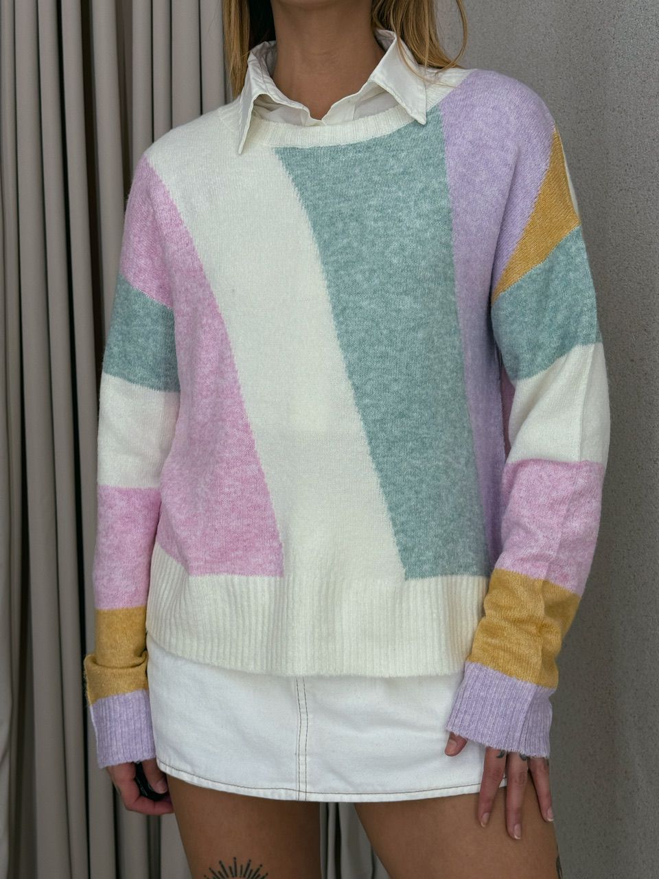 TRICOT LEVE LISTRAS OFF