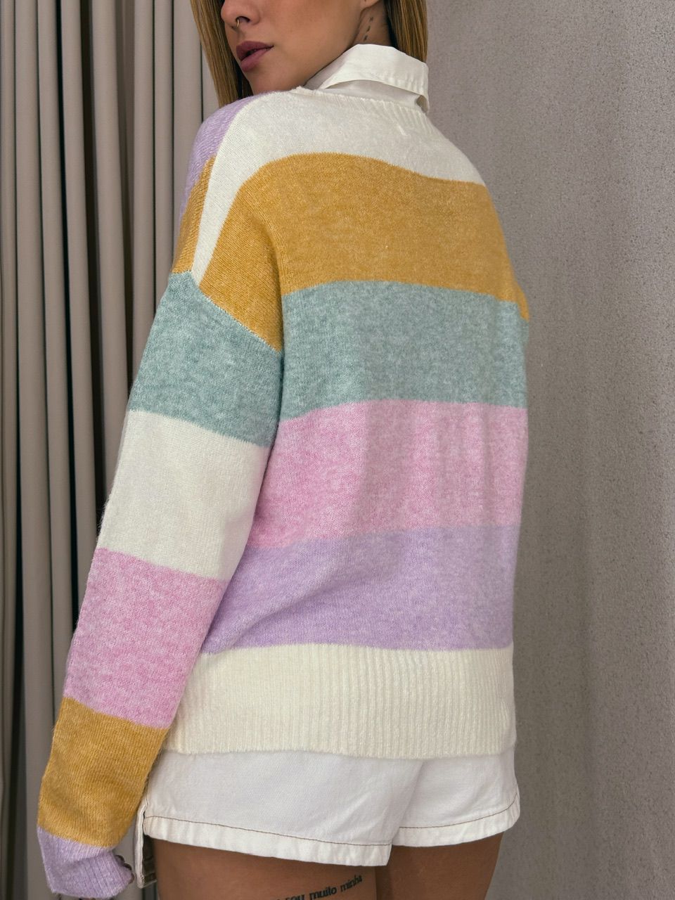 TRICOT LEVE LISTRAS OFF