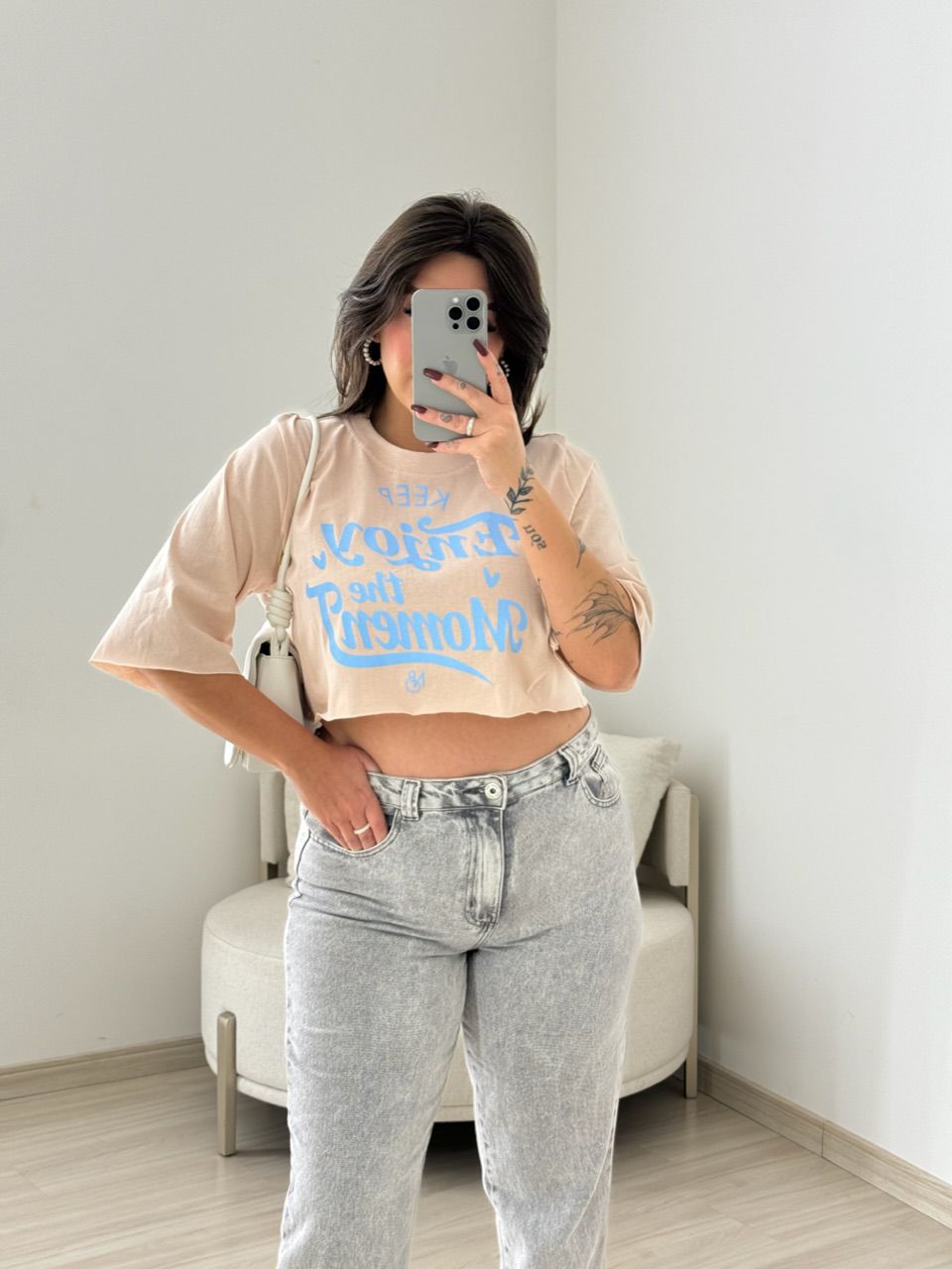 T-SHIRT ENJOY THE MOMENT ROSÊ