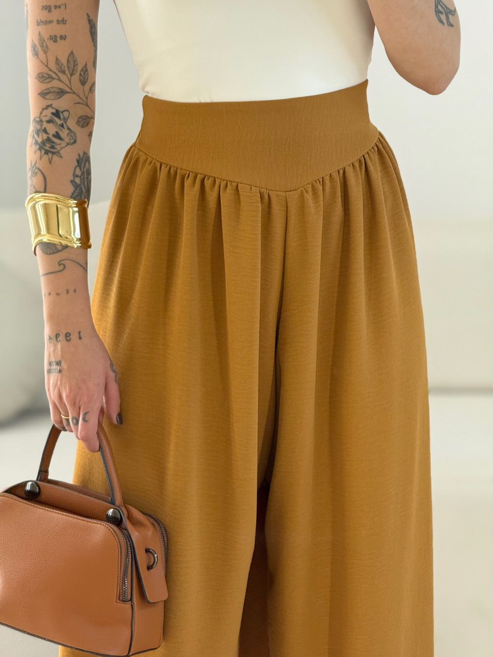 CALÇA REGINA CF BALLON Caramelo