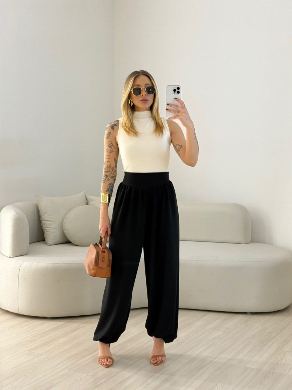 CALÇA REGINA CF BALLON Preta