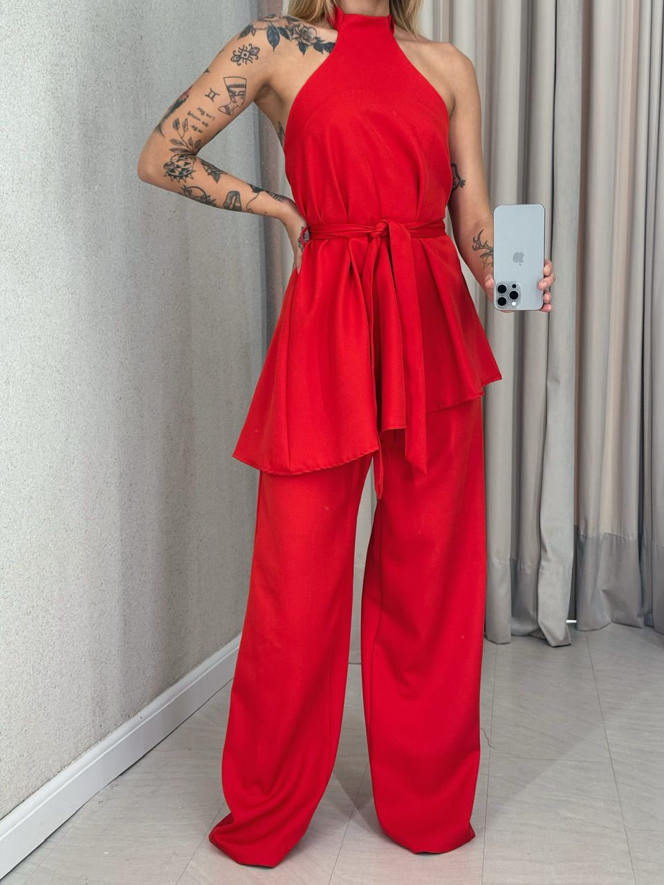 CONJUNTO SILVANA CALÇA VERMELHO