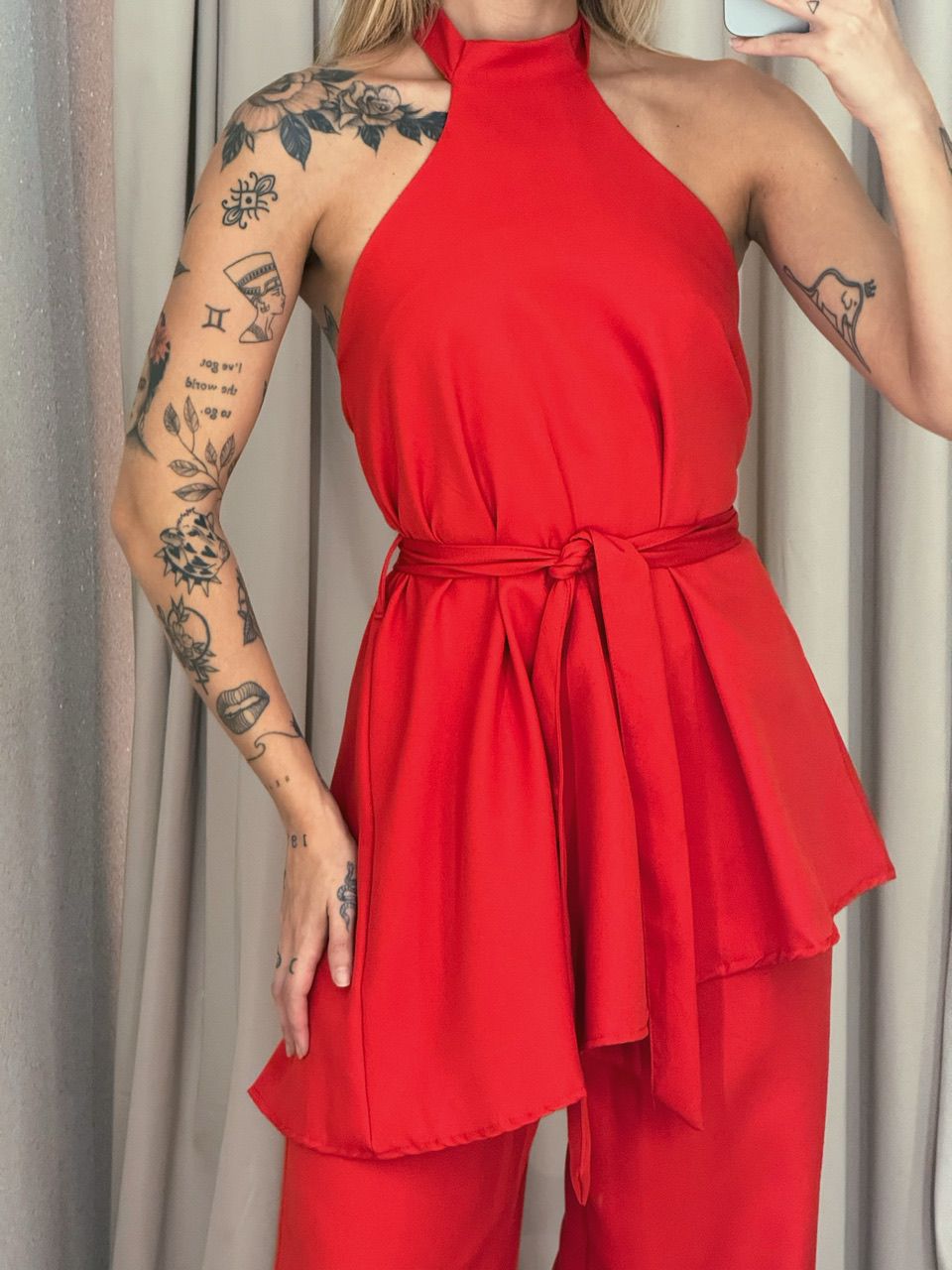 CONJUNTO SILVANA CALÇA VERMELHO