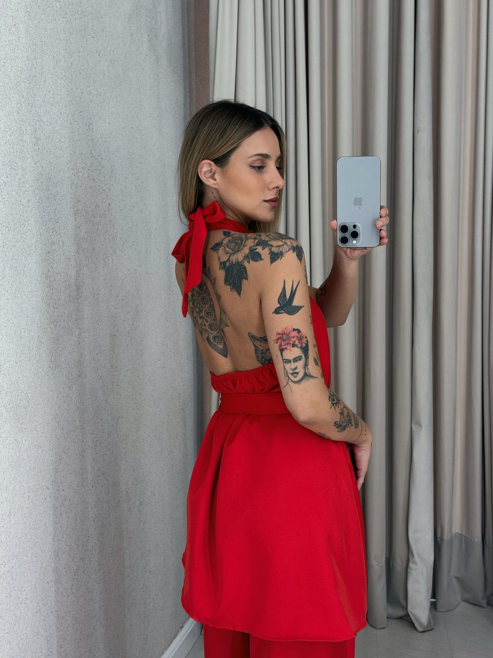 CONJUNTO SILVANA CALÇA VERMELHO