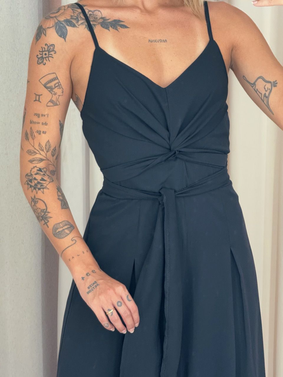 MACACÃO AMANDA ALÇA PRETO
