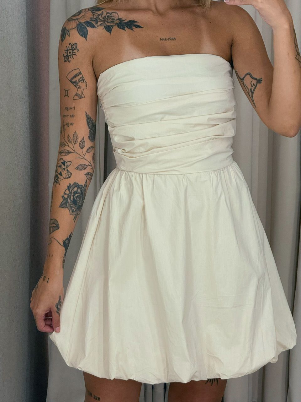 VESTIDO SAMARA BALONÊ NUDE