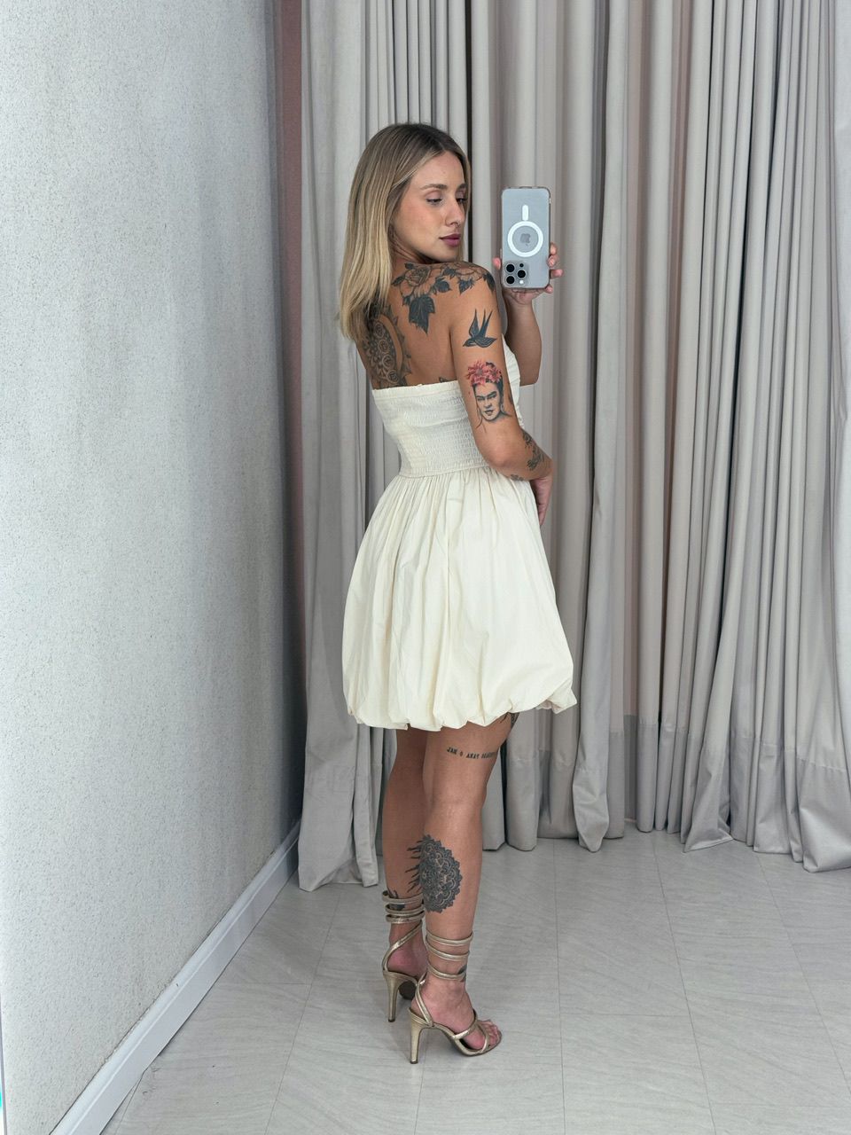 VESTIDO SAMARA BALONÊ NUDE