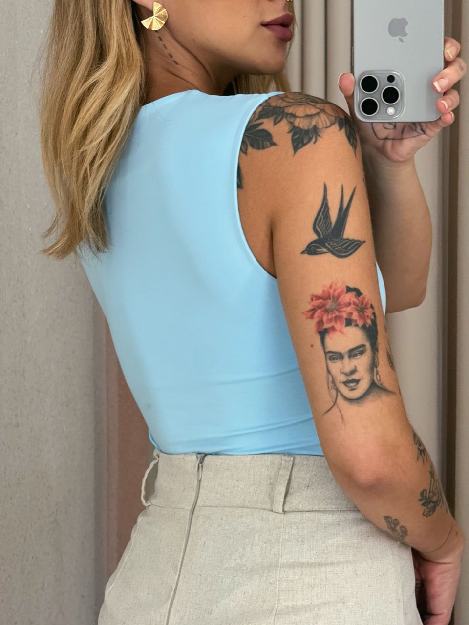 BODY JUDITE LISO AZUL