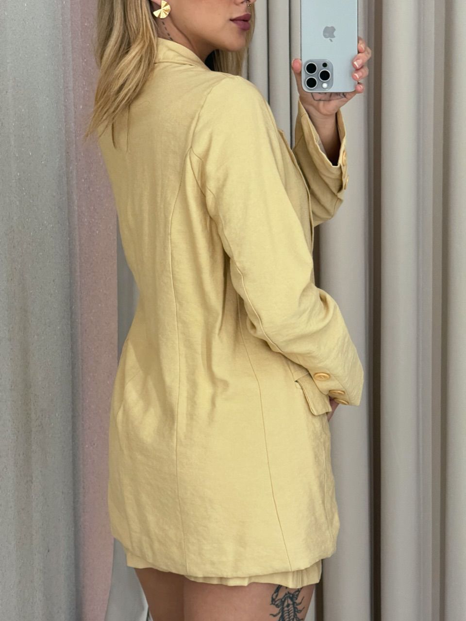 CONJUNTO ESMERALDA BLAZER YELLOW BUTTER