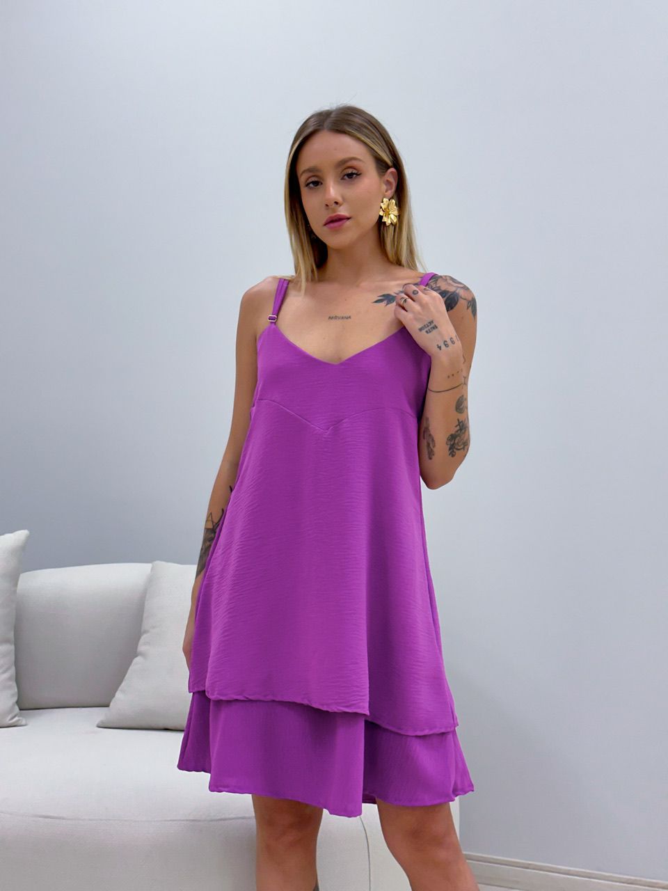 VESTIDO GABRIELLY ALÇA ROXO