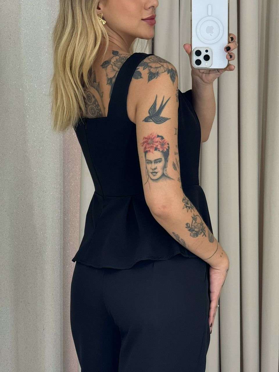 CONJUNTO CHLOE BLUSA CALÇA PRETO