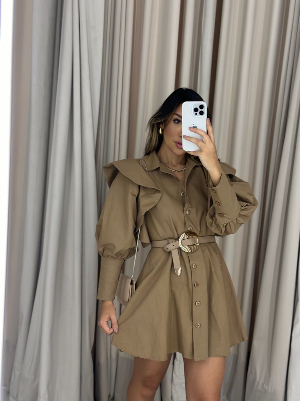 VESTIDO MARIA EDUARDA NUDE