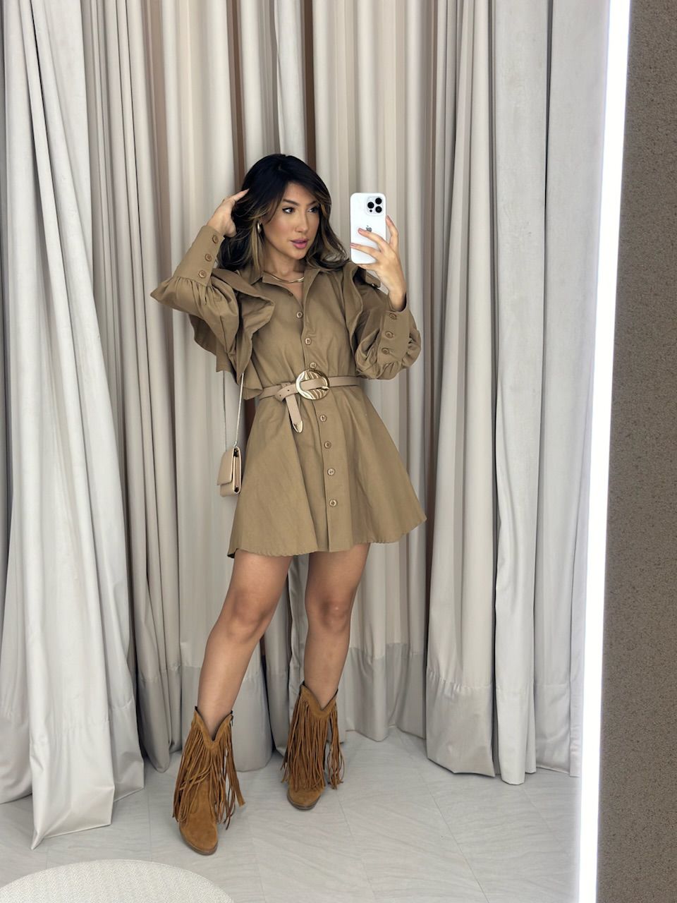 VESTIDO MARIA EDUARDA NUDE