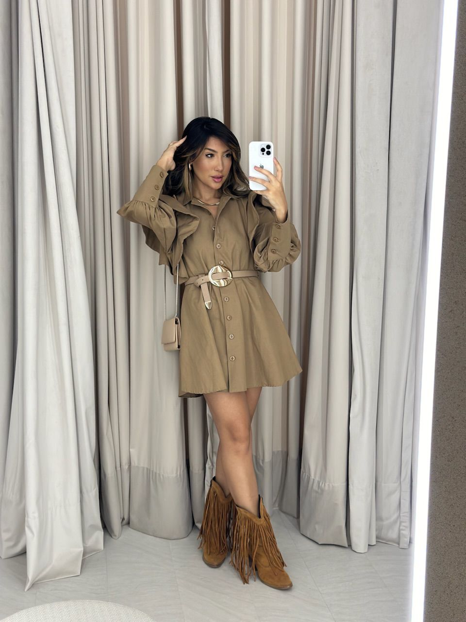VESTIDO MARIA EDUARDA NUDE
