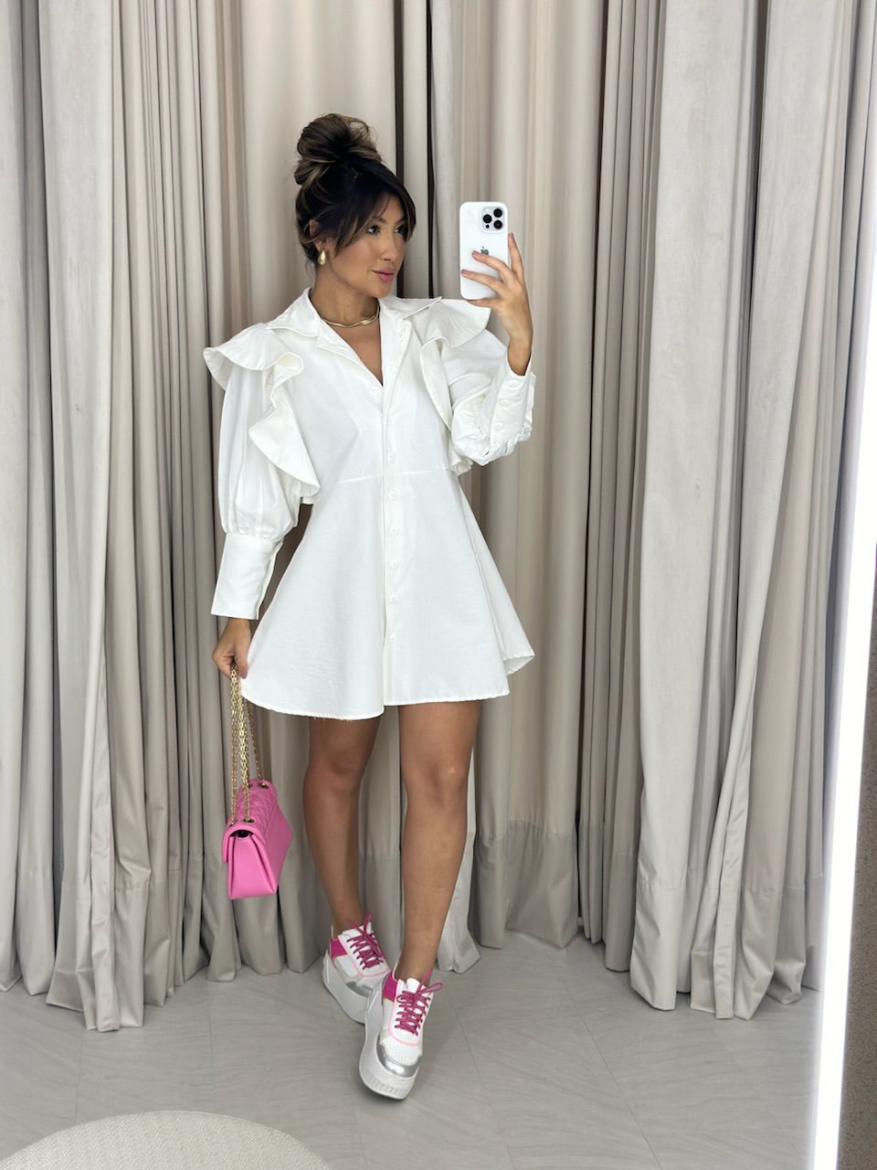 VESTIDO MARIA EDUARDA OFF - 0052180048 - CAROLLA FERRARO