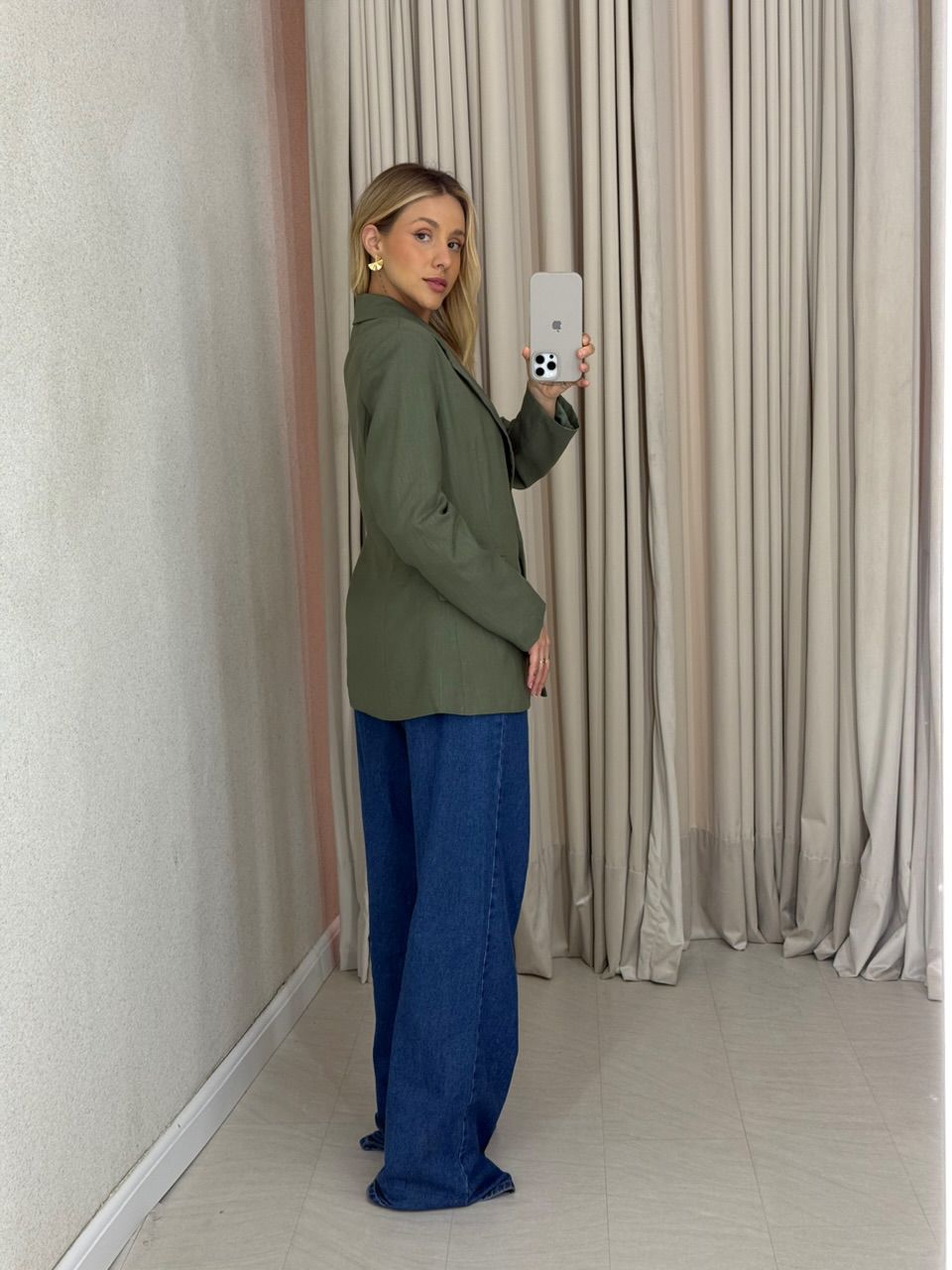 BLAZER CÉLIA LINHO VERDE