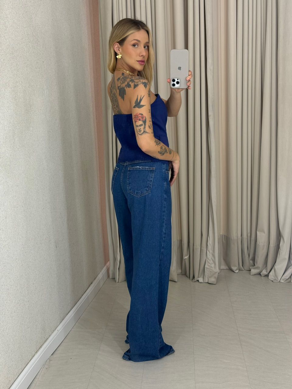 BLUSA DINAH TOMARA QUE CAIA MARINHO