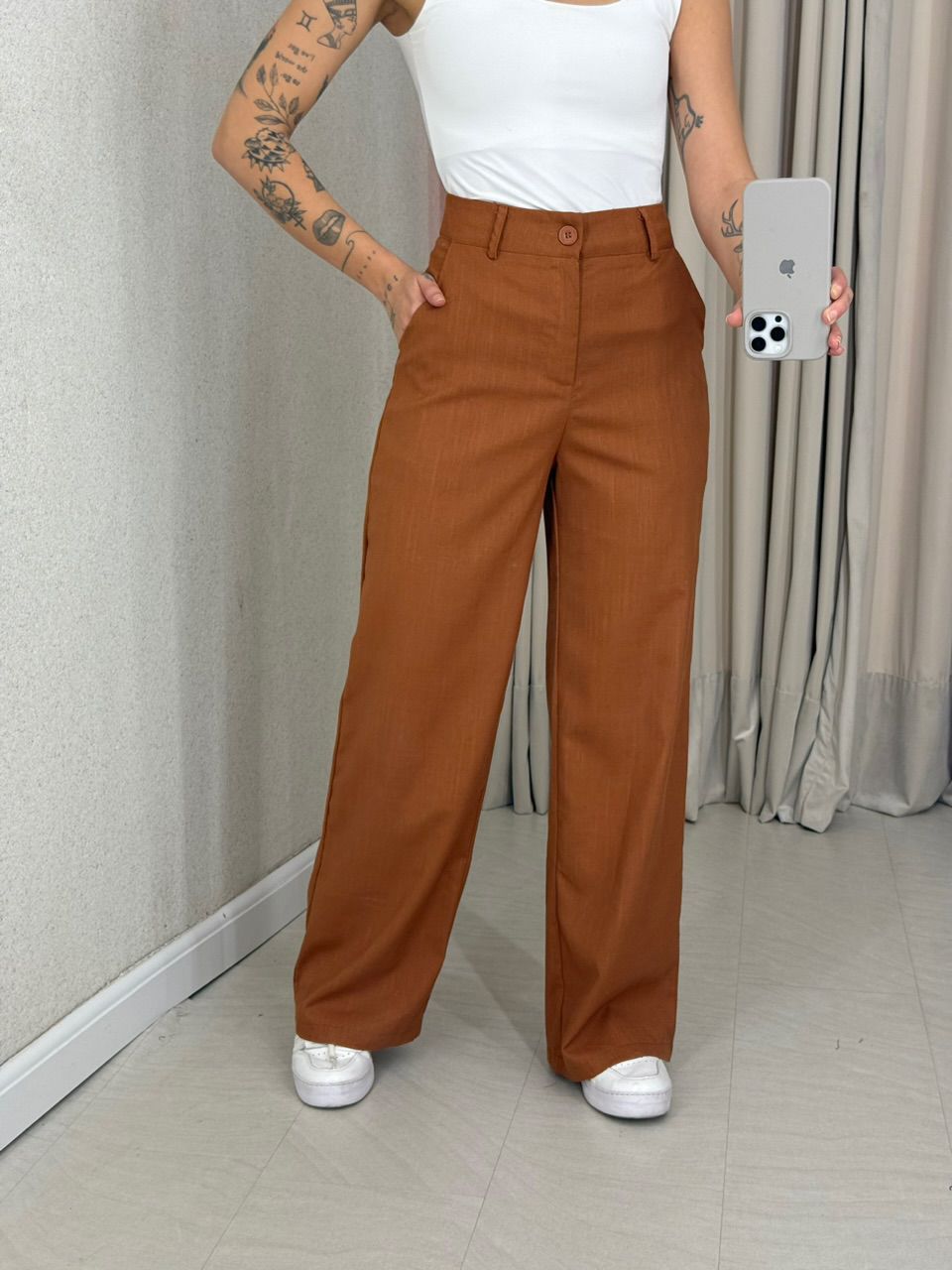 CALÇA DULCE PANTALONA CARAMELO
