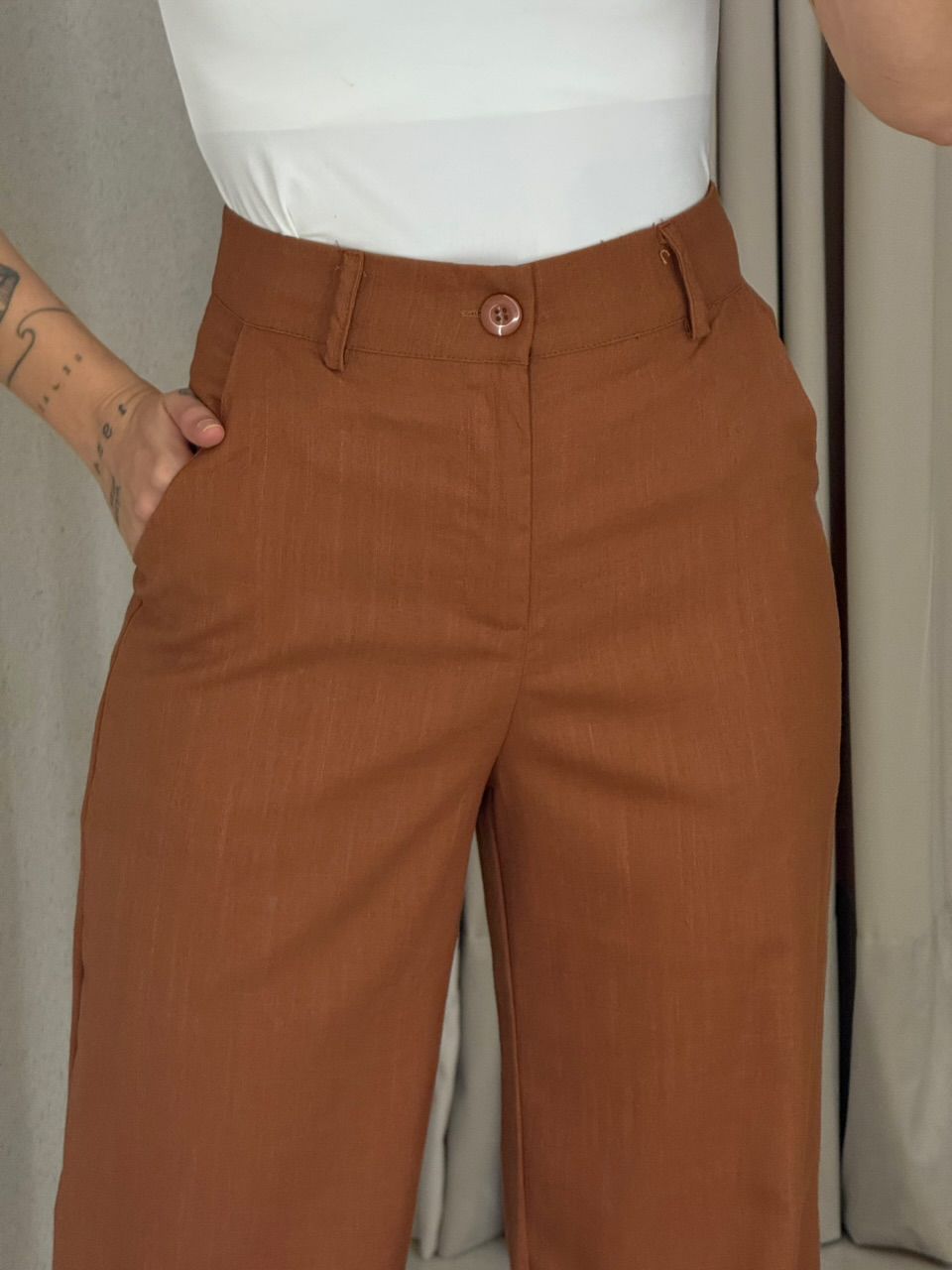 CALÇA DULCE PANTALONA CARAMELO