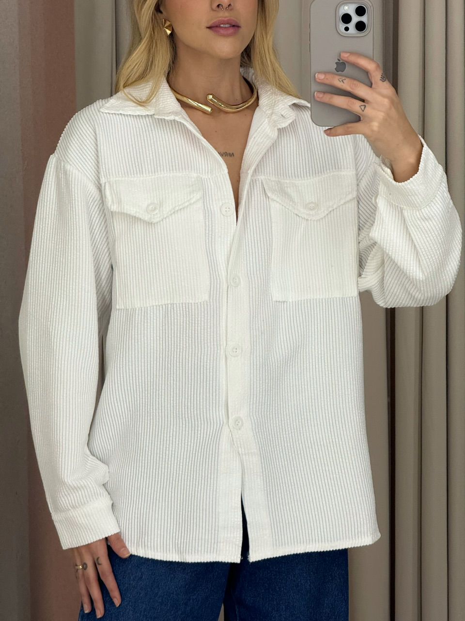 CAMISA CAETANA COTELÊ OFF