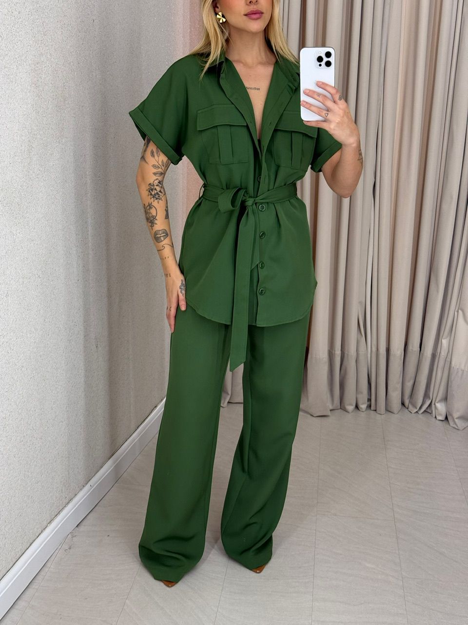  CONJUNTO FRANCISCA CALÇA VERDE