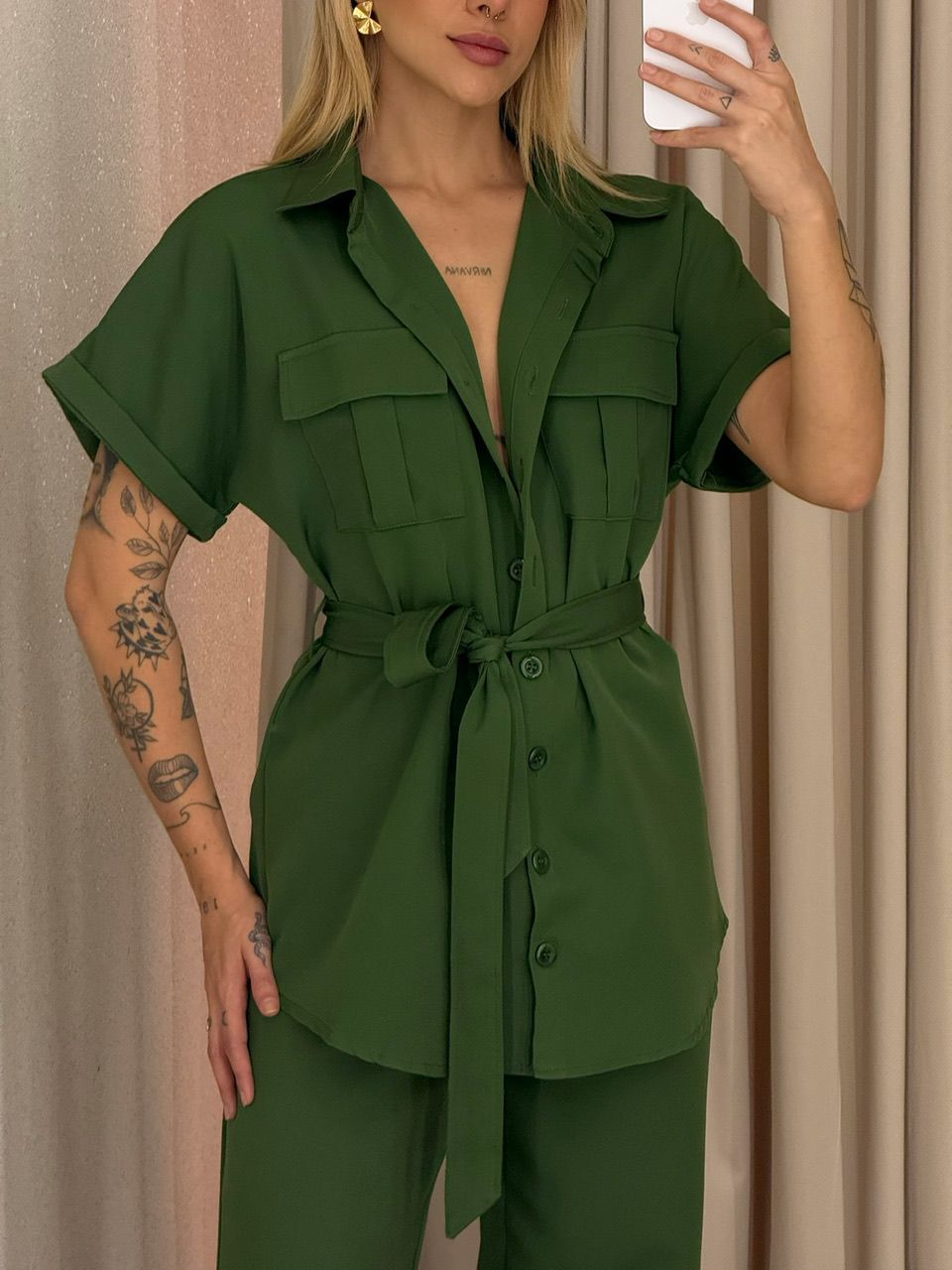  CONJUNTO FRANCISCA CALÇA VERDE