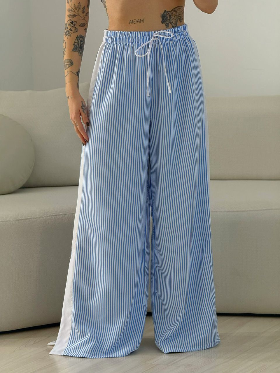 TRIJUNTO CAMILA LISTRADO AZUL