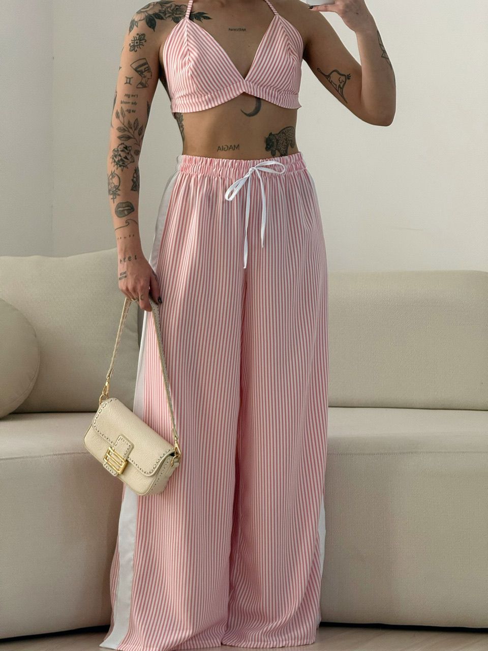 TRIJUNTO CAMILA LISTRADO ROSA