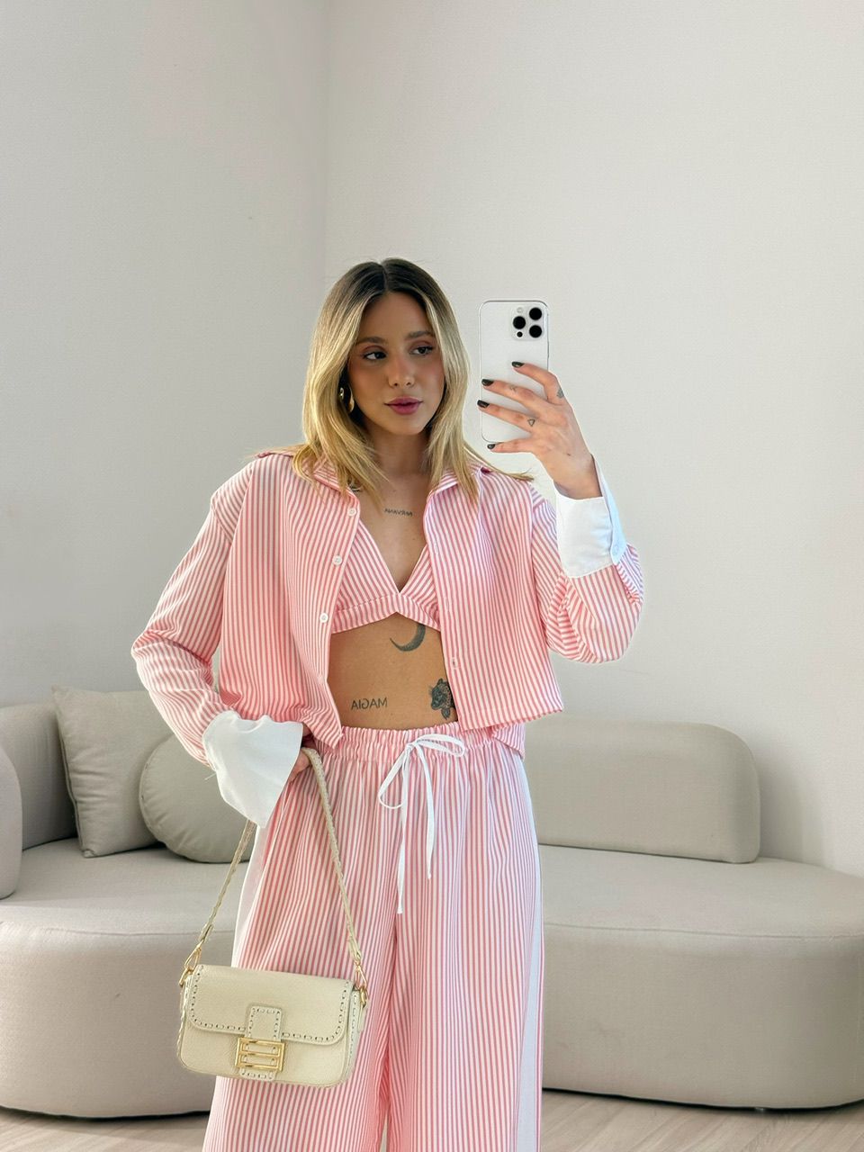 TRIJUNTO CAMILA LISTRADO ROSA