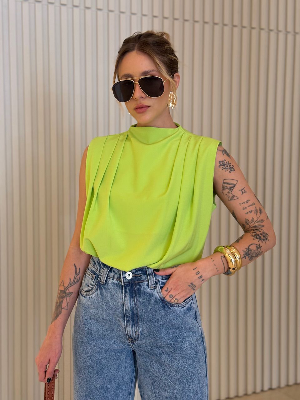 BLUSA LUARA PREGAS LIMA
