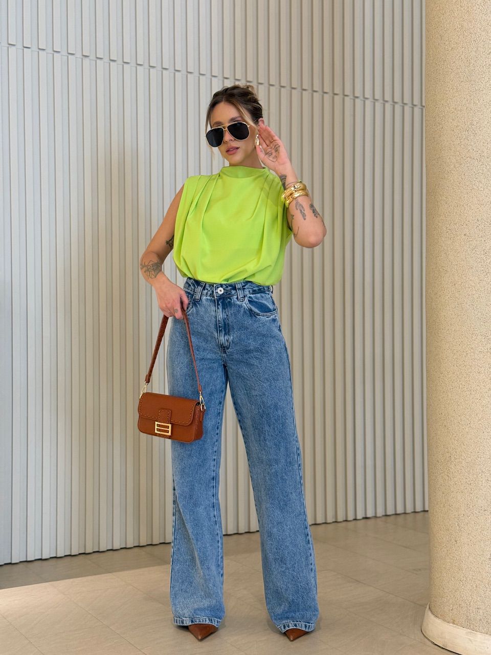BLUSA LUARA PREGAS LIMA