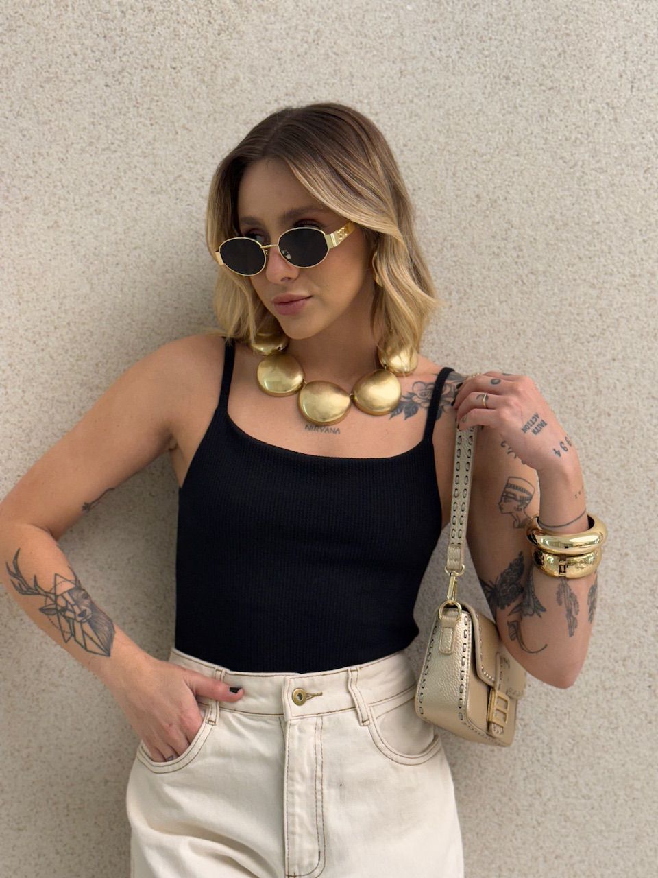 BODY MARCELA CANELADO PRETO